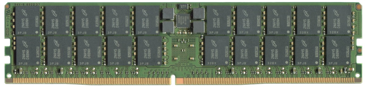 A Micron DDR5 server RDIMM module