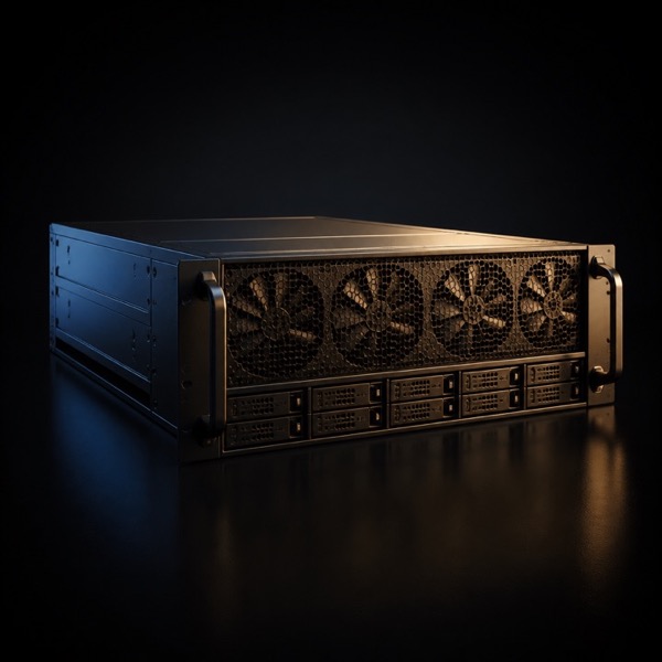4U GPU server case, 8 expansion slots, AIO liquid cooler